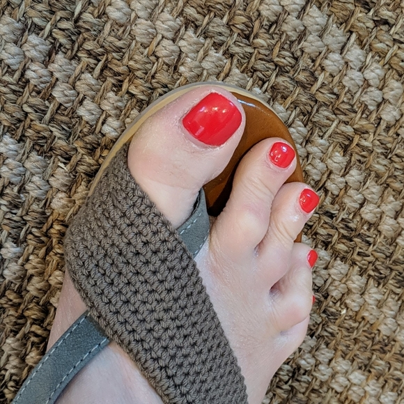 Suede and Knit Thong Sandals European 36 New - Picture 10 of 10